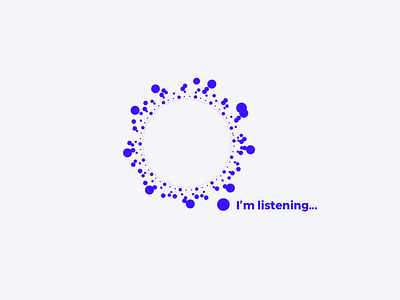 Rethinking Alexa app application application design blue circle design interaction design mobile design ui ux visual iteraction voice design voice interaction vui