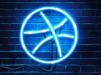 Neon Sign Maker dribbble effect glow logo neon photoshop sign wall
