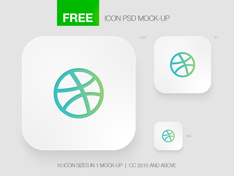 Download Free Icon App Mock-Up by Lil Bro on Dribbble