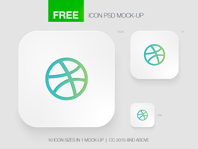 Free Icon App Mock-Up app free freebie icon logo mock up mockup photoshop psd retina style