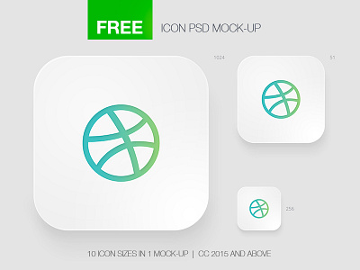 Free Icon App Mock-Up