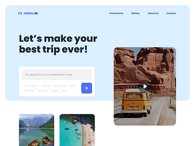 Jalanin - Travel Landing Page by Piko Rizky Dwinanto for One Week ...