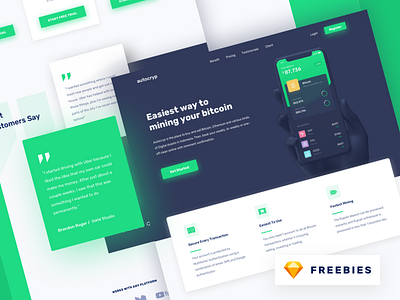 Freebies - Autocryp Landing Page bitcoin currency cyptocurrency dashboard download finance free freebies homepage landing page trading