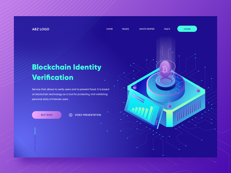 Blockchain Identity Header by Piko Rizky Dwinanto on Dribbble