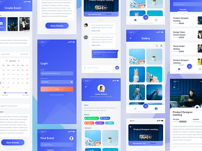 Event App Exploration album app discover event finder gallery ios photo profile ticket ui