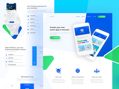 Iventlist - Event App Landing Page