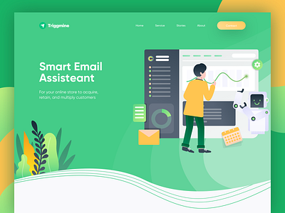 Triggmine - Email Assistant Landing Page