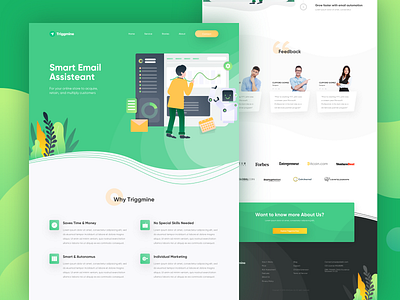 Triggmine - Email Assistant Landing Page
