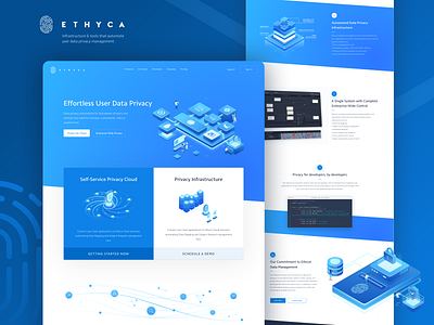 Ethyca Cloud Data Privacy Homepage Landing Page