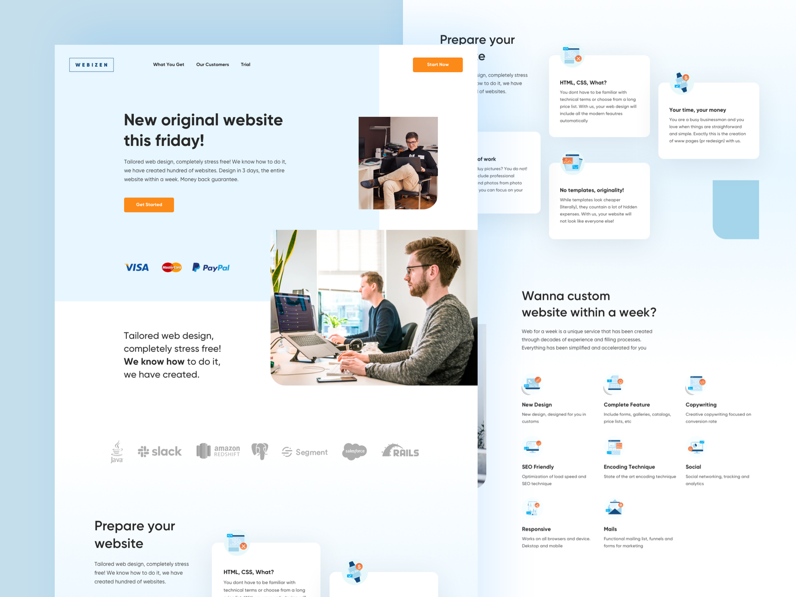 Webizen - Company Profile Landing Page By Piko Rizky Dwinanto For ...