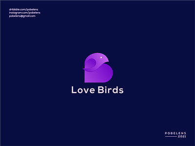 love bird app branding design icon illustration logo logodesign logomaker luxury minimal minimalist monogram