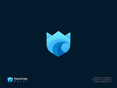 Mountain Waves app branding design icon illustration logo logodesign ui ux vector