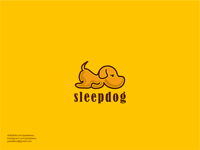 Sleepdog app branding business cutedog design dog design dog logo icon illustration isolated logo logodesign vector