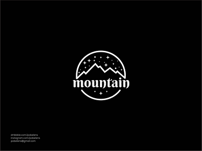 Lineart Mountain Logo