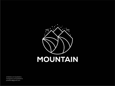 Lineart Mountain Logo