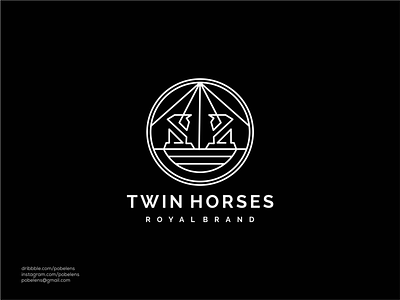 Twin Horeses Logo