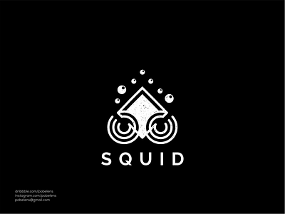 Lineart Squid Logo