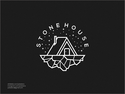 Stone House Logo branding design home logo house icon illustration logo logo maker logodesign realestate logo residance log sale logo stone stone house top logo typhograpy typography ui ux vector