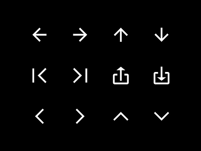 Icons for Billing Management System arrow billing design export geometric graphics icon set iconography icons import management saas service shapes simple system ui vector