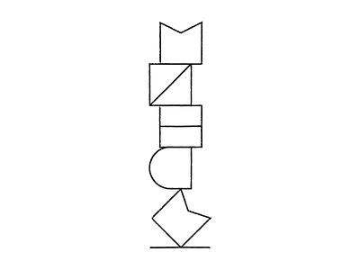 [минск] balance bw illustration line minsk monoline type vertical