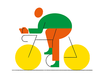 Bicycle Geometric Illustration