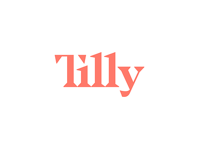 Tilly font geometric ligature logo logotype mark serif sharp simple symbol type typography