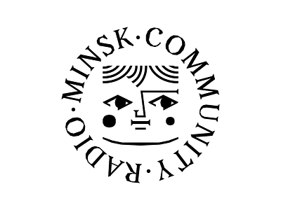 Unused logo for Minsk Community Radio branding circle design geometric illustration logo logotype mark minsk radio shapes simple symbol type typography vector
