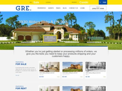 GRE - Responsive Real Estate Drupal Theme business corporate drupal real estate responsive