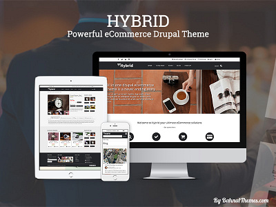 HYBRID - Powerful eCommerce Drupal Theme business corporate drupal drupal 7 drupal theme ecommerce ecommerce theme hybrid quickstart package responsive retail shopping