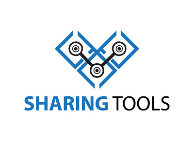 Combination Sharing & Tools app branding design icon logo