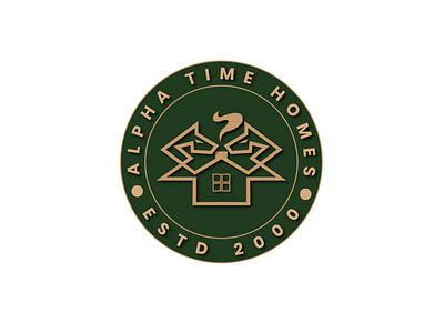 Emblem Logo Alpha Time Homes