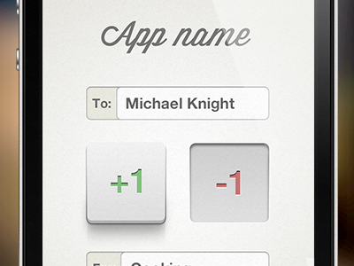 iOS app app buttons ios iphone light photoshop social ui ui design wip