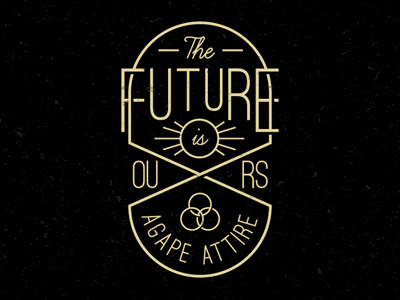 The Future Is Ours graphic design illustration lettering t shirt typography