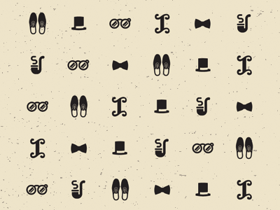 Gentleman Pattern pattern illustration graphic design