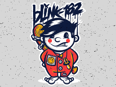 Blink-182 Baby punk graphic design illustration t shirt design