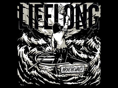 Lifelong - Above The Waves album album art album artwork artwork cover art graphic design illustration music