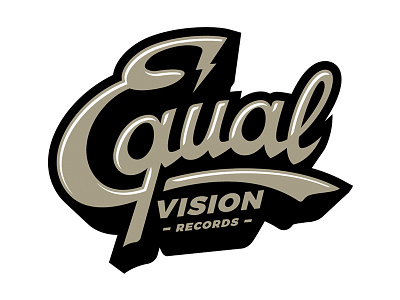 Equal Vision Records custom script calligraphy custom handmade script typography