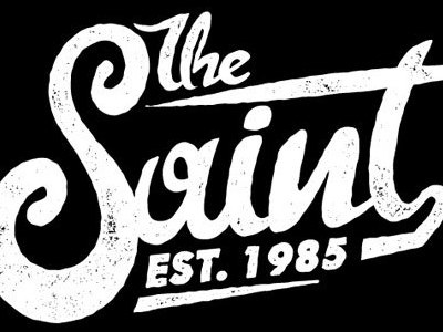 The Saint custom lettering