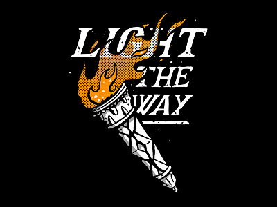 Light the way design fashion illustration merch streetwear t shirt