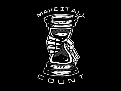 Make it all count design fashion illustration merch streetwear t shirt