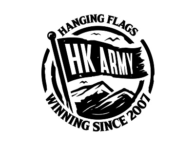 HK Army - Flag design fashion illustration merch streetwear t shirt