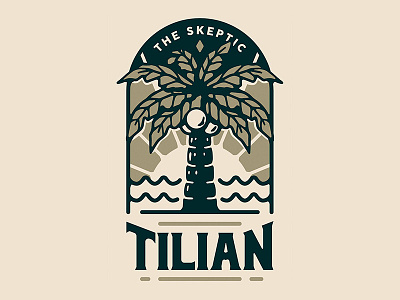 Tilian - Palm tree band design illustration merch music t shirt
