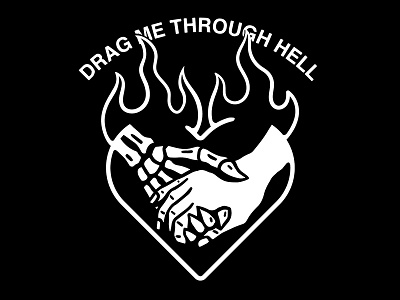 Drag me through hell band design fashion graphic design illustration logo merch music streetwear t shirt t shirt design vector