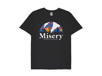 Misery band design fashion graphic design illustration merch music streetwear t shirt t shirt design type typography
