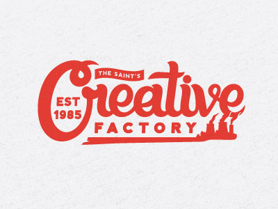 The Saint's Creative Factory custom script lettering typoghraphy