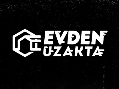 Evden Uzatka (Far From Home) band logo graphic design logo
