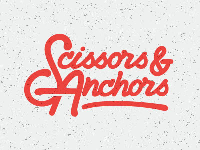 Scissors & Anchors custom script [FINAL] custom script lettering typography