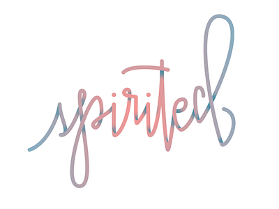 Style colors gradients hand lettering lettering words