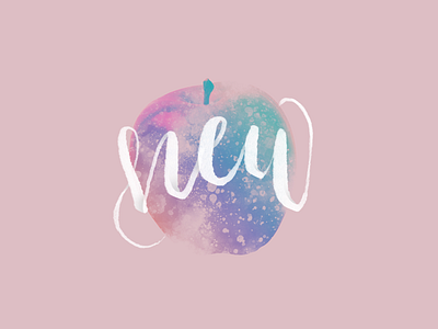 New colors gradient hand lettering kpop lettering loona music song