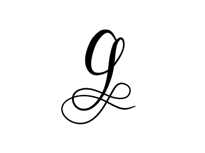 G. Hand Lettering g hand lettering script typography vector